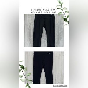2 pairs of Nike crop pants